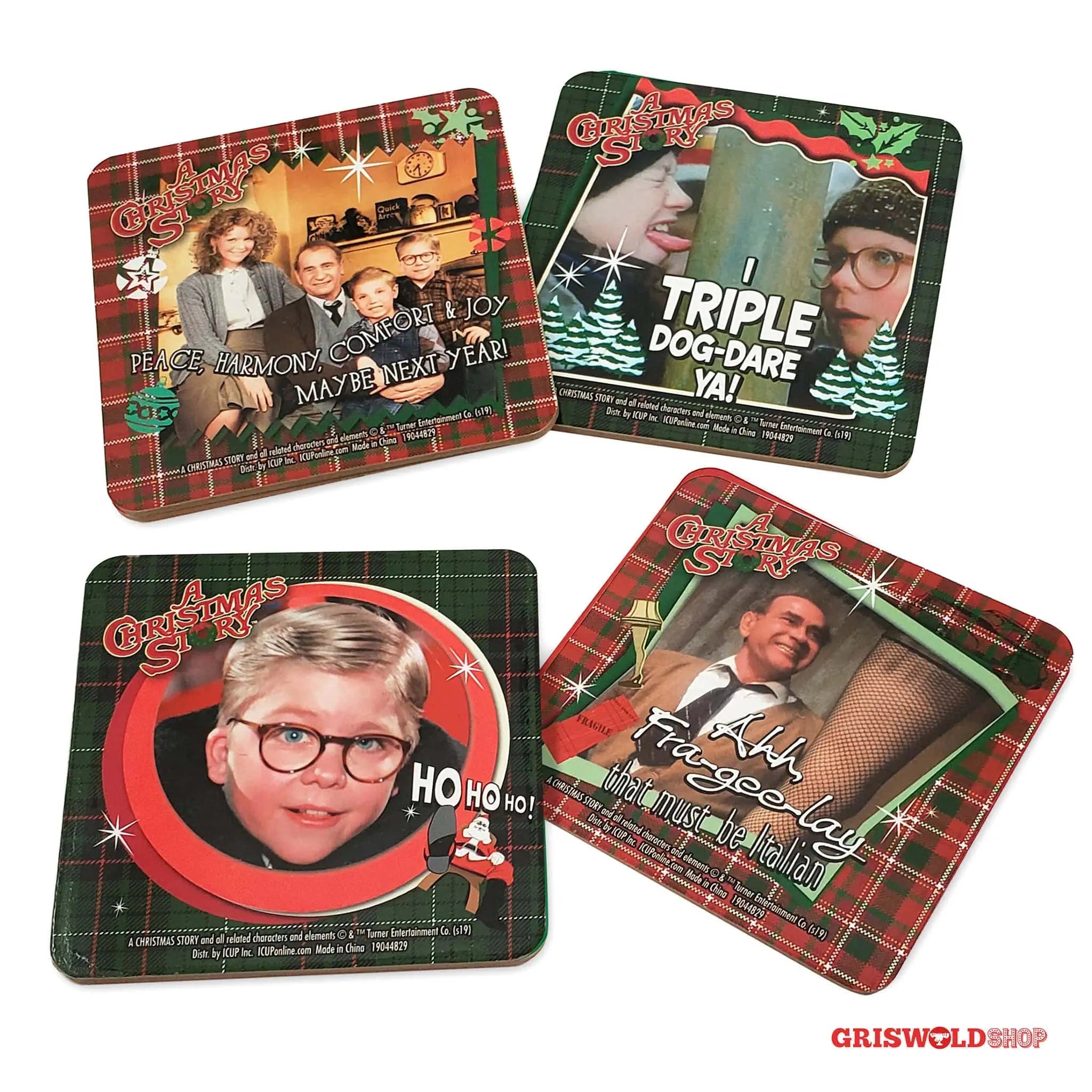 A Christmas Story Untersetzer 4er Set - griswoldshop