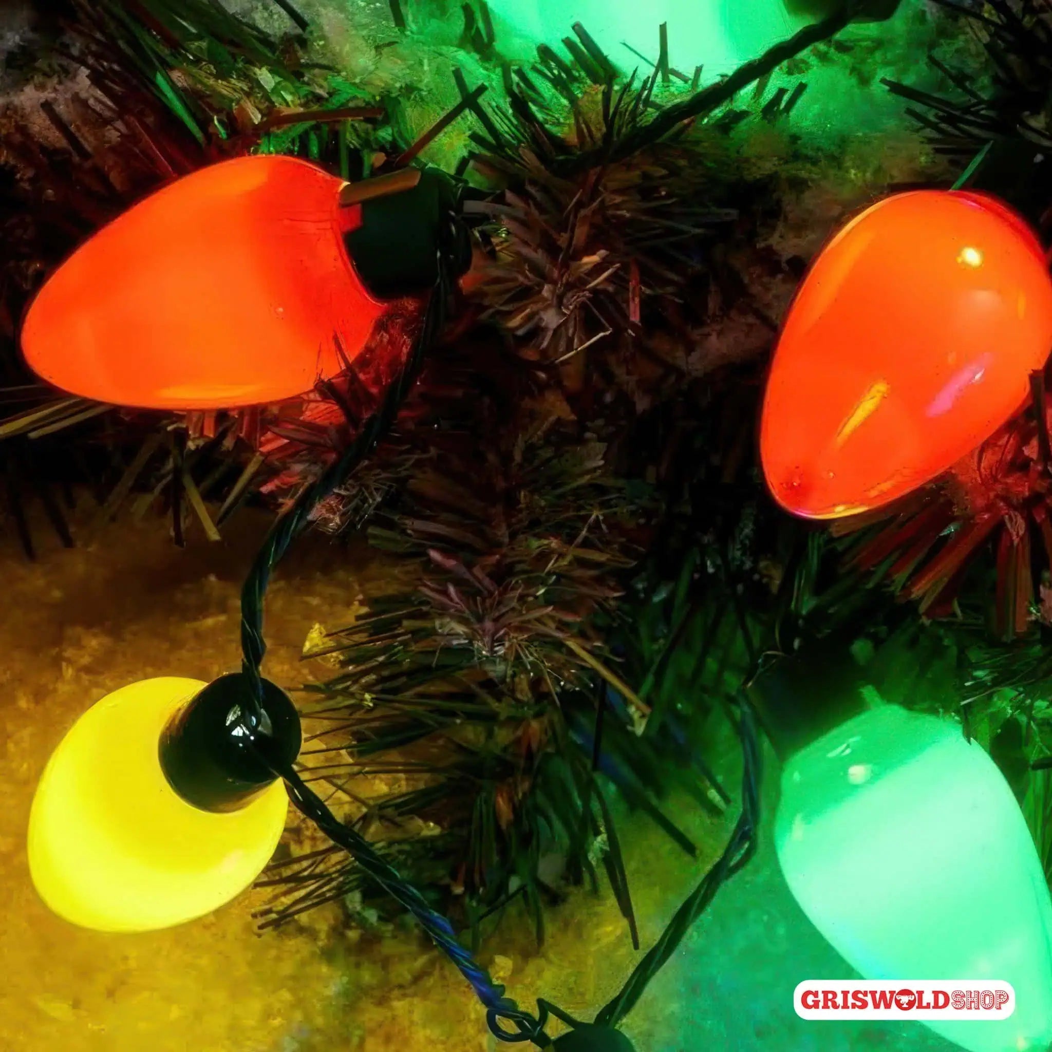 1 x LED Crazy X - Mas Big Lights Halskette - griswoldshop