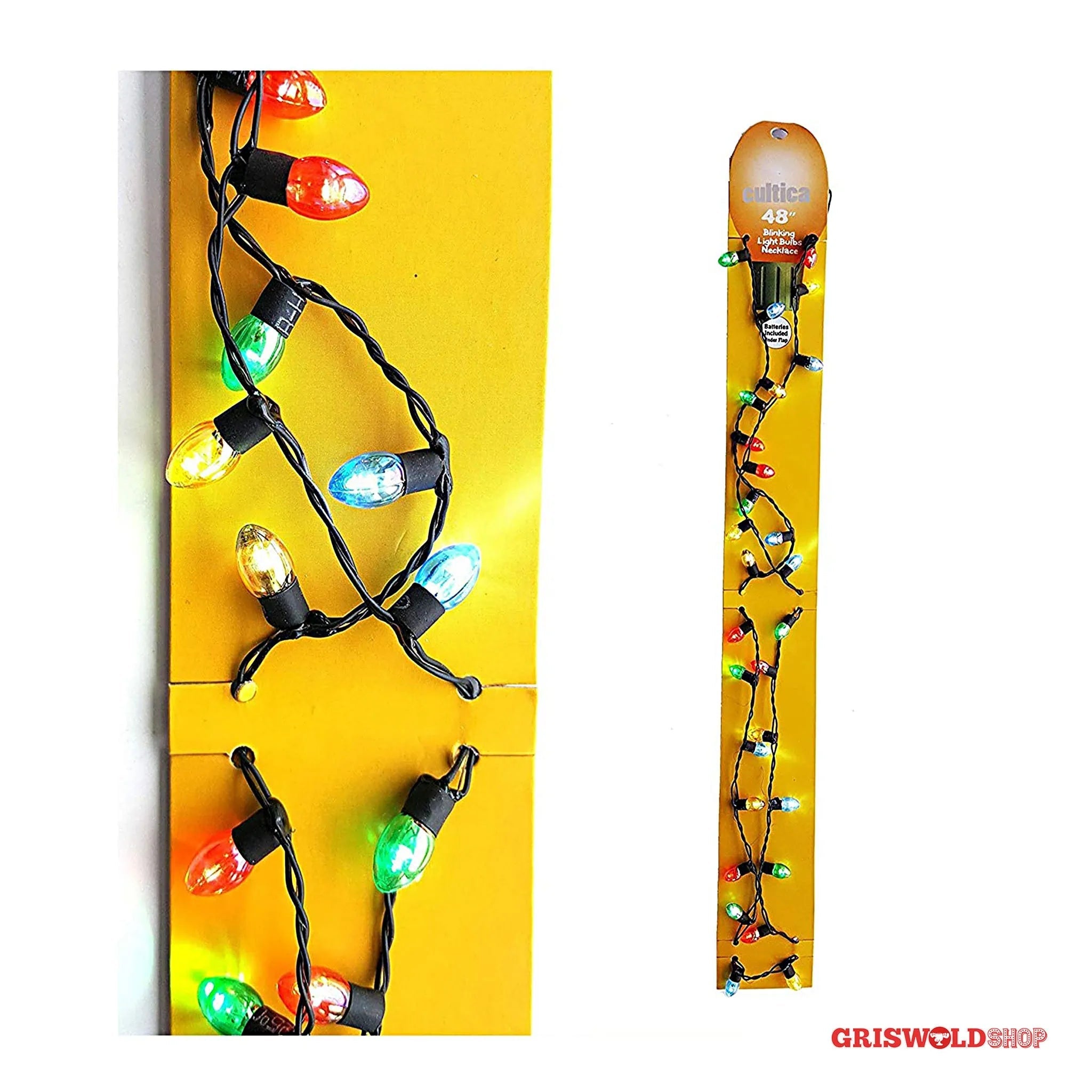 1 x LED X - Mas Lights Halskette farbig - griswoldshop