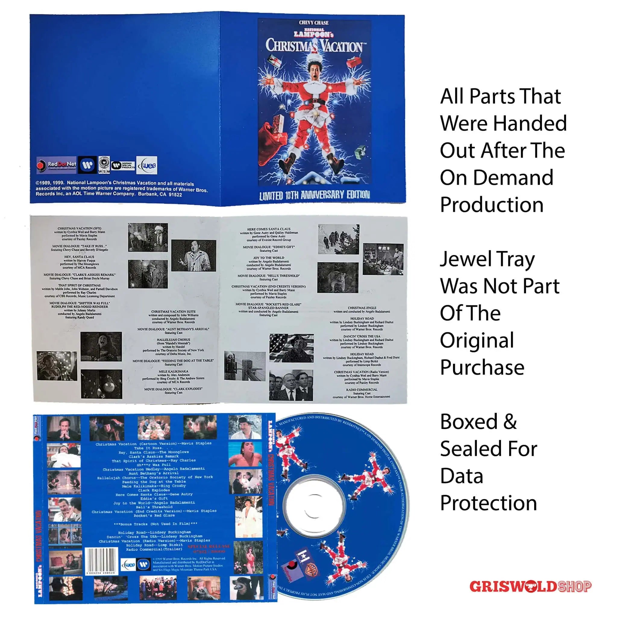 Christmas Vacation Soundtrack CD Original - griswoldshop