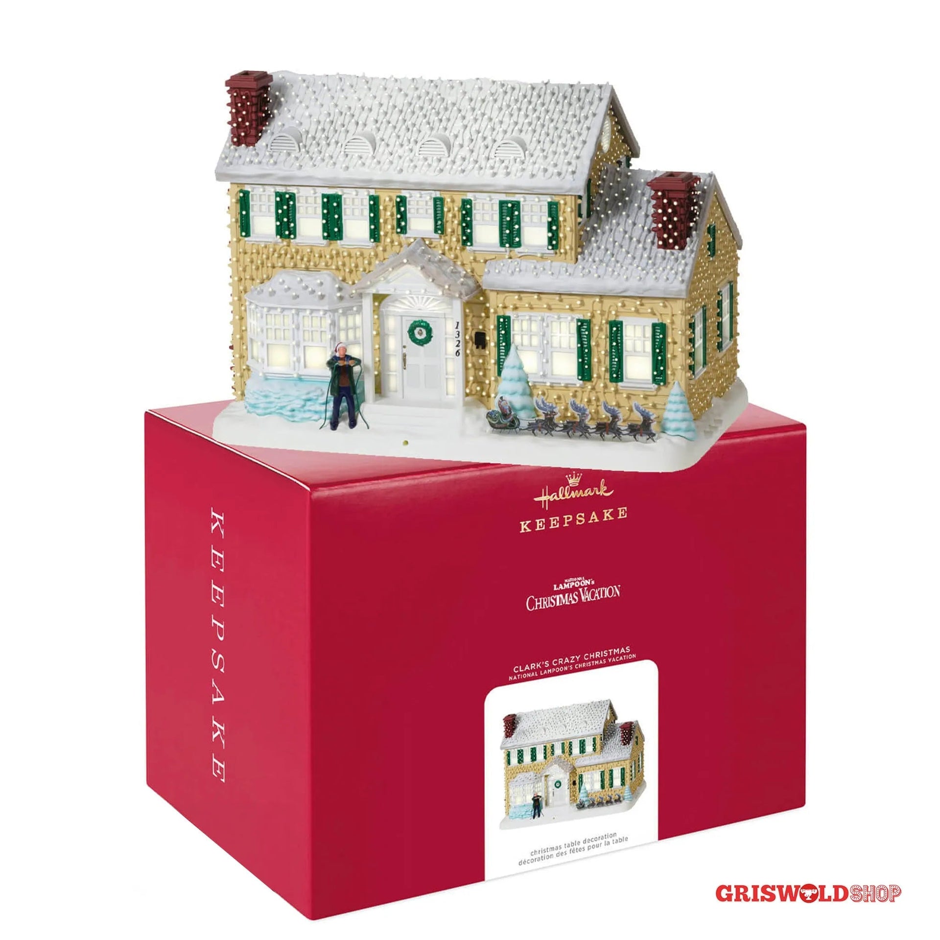 Hallmark 2021 National Lampoon Clark's Crazy Christmas outlet House Tabletop Decoration