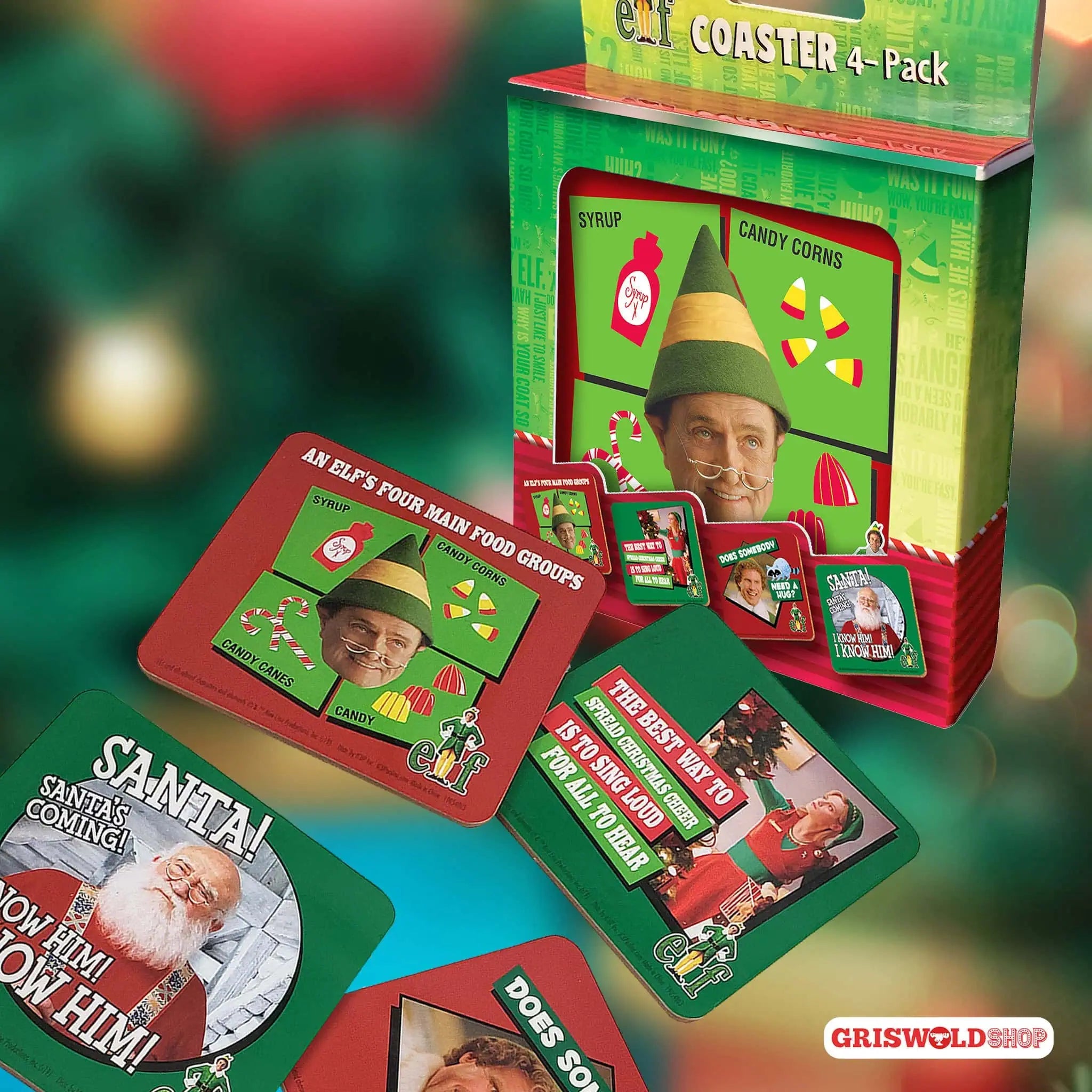 Original Weihnachts ELF Untersetzer 4er Set - griswoldshop