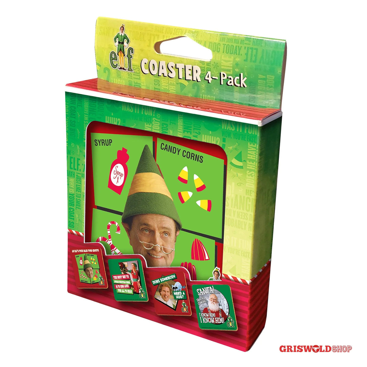 Original Christmas ELF coaster set of 4 – griswoldshop