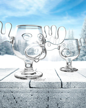 2 x Original Elchglas klar (Glas) Griswold Moose Mug - griswoldshop