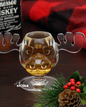 C / B (A?) WARE 48 x Moose Shot Mini Elchglas (Acryl) Christmas Vacation - griswoldshop