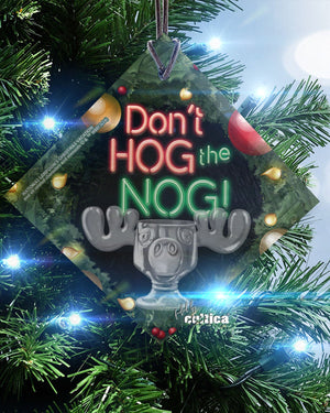 Griswold Christmas Glas Ornament Hog the Nog - griswoldshop