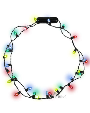 LED Weihnachts Halskette Lichterkette farbig - griswoldshop