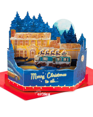 The Griswold Family House Hallmark Christmas Card Light and Sound - griswoldshop
