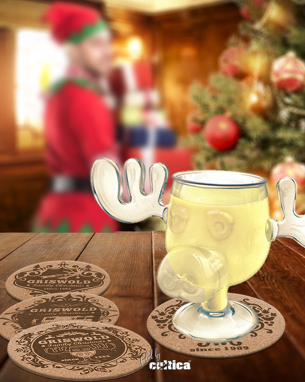 Untersetzer Kork Schöne Bescherung 4 Motiv Set - griswoldshop